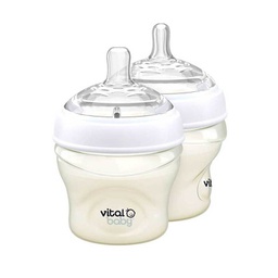 [VB71983] Vital Baby Feeding Bottle, 2 Pieces, 150 ml