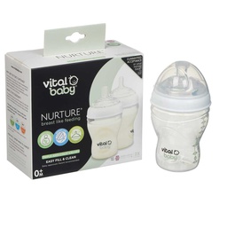 [VB72003] Vital Baby Feeding Bottle, 2 Pieces, 240 ml