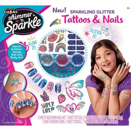 [SNS-65502] Shimmer N Sparkle - Body and Nail Tattoos - Craft Kit for Kids