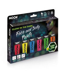 [M5380] Glow in the Dark Face Paint - Boxset