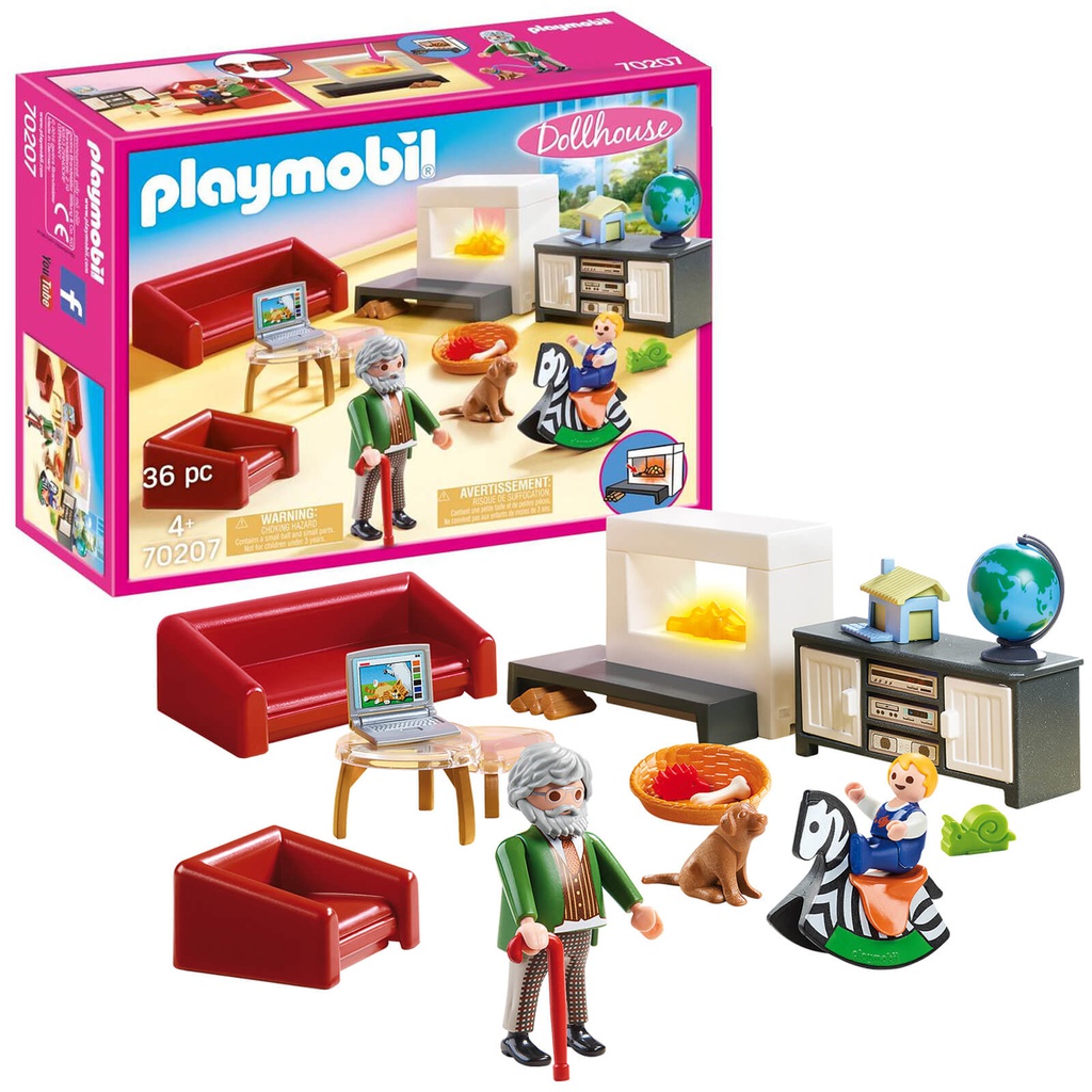 PLAYMOBIL 70207 - Dollhouse - Cosy Living Room - Playpolis
