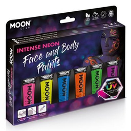 [M5366] Intense Neon UV Face Paint - Intense Boxset