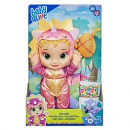 [09335] Baby Alive Dino Cuties Doll, Triceratops, Blonde Hair