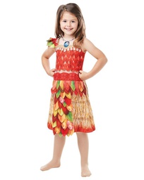 [300064] Fancy Dress-Disney Moana Deluxe Costume Size 6-5 m