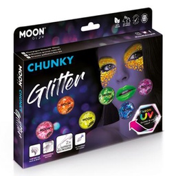 [M27082] Neon UV Chunky Glitter - Boxset