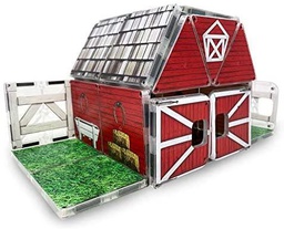 [BARN200101] Original Magnetic Building Tile Structure Set - Farmyard Barn