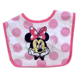 [MCPL3159] Disney 3 Cotton Mini Bibs Pink