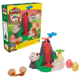 [F1500RC00] Play-Doh Slime Dino Crew Lava Bones Island Volcano Playset for Kids