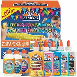 [2109497] Elmer’s Celebration Slime Kit | Slime Supplies Include Assorted Magical Liquid