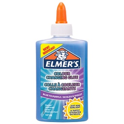 [2109507] Elmer's Color Changing Glue Blue to Purple 147 ml Washable and Kid Great for Making Slime