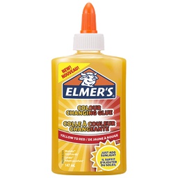 [2109498] Elmer's Colour Changing Glue Yellow to Red 147 ml Washable and Kid Great for Making Slime